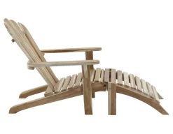 Adirondackstol m/skammel - Teak
