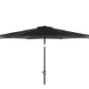 Alu parasol med tilt - Ø 3 meter - Sort