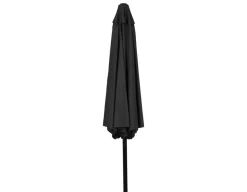 Alu parasol med tilt - Ø 3 meter - Sort