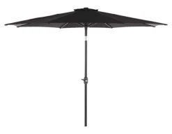 Alu parasol m/krank og tilt - Ø 3 meter - Sort