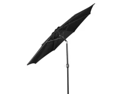 Alu parasol m/krank og tilt - Ø 3 meter - Sort