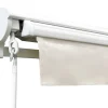 Ask Manuel Markise - Semikassette - 4,8 x 3 m - Hvid/Beige