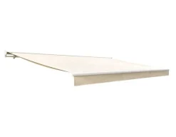 Ask Manuel Markise - Semikassette - 4,8 x 3 m - Hvid/Beige