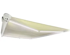 Bøg Markise - m/motor & LED-lys - 4,8 x 3 m - Hvid/Beige