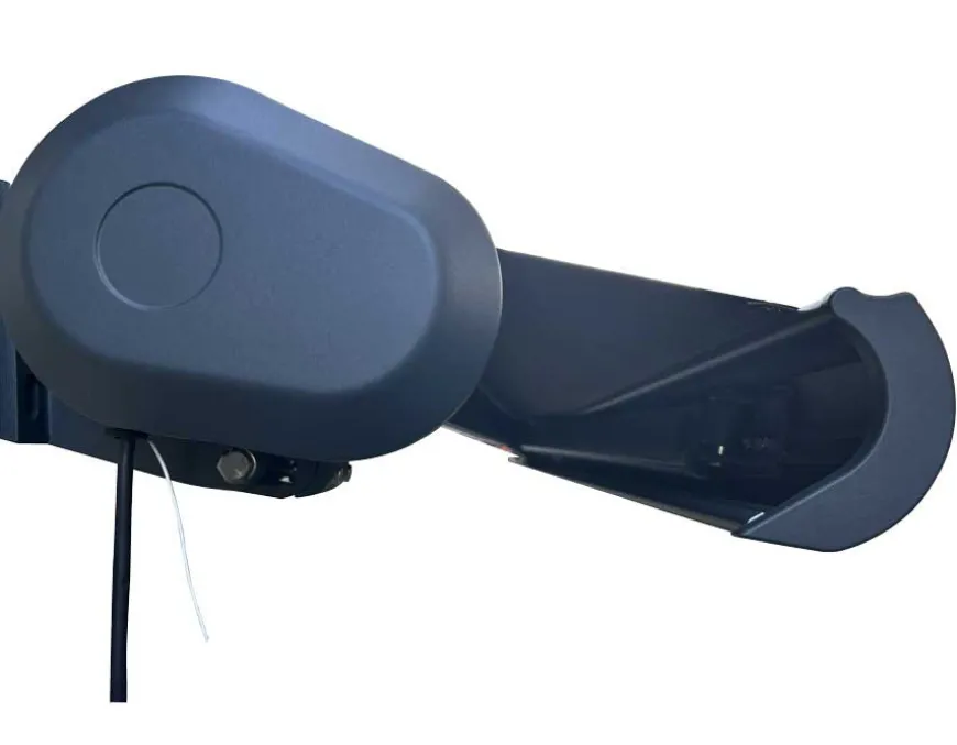 Bøg Markise - m/motor & LED-lys - 3,5 x 3 m - Grå/Grå