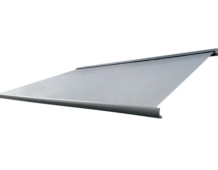 Bøg Markise - m/motor & LED-lys - 4,8 x 3 m - Grå/Grå