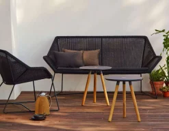 Cane-line Breeze 2 pers. Sofa, Black