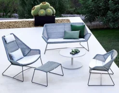 Cane-line Breeze 2 pers. Sofa, Light Grey