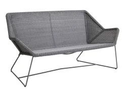 Cane-line Breeze 2 pers. Sofa, Light Grey
