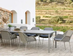 Cane-line Breeze Stabelstol m/armlæn - Taupe