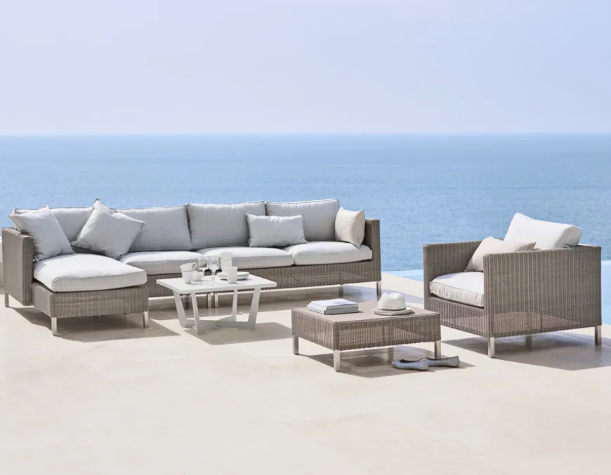 Cane-line Connect 2 pers. sofa m/hynder - Venstre - Taupe