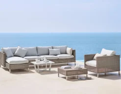 Cane-line Connect 2 pers. sofa m/hynder - Højre - Taupe
