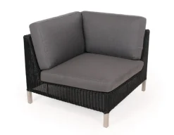 Cane-line Connect Hjørnemodul m/hynder - Sort/Grå