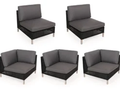Cane-line Connect Loungesæt Sort/Grå