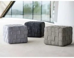 Cane-line Cube Fodskammel, Taupe