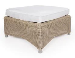 Cane-line Diamond Fodskammel m/hynde - Light Natural/White