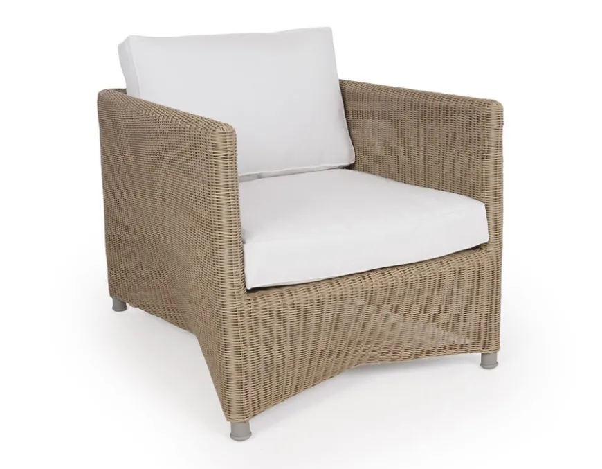 Cane-line Diamond Loungestol m/hynde - Light Natural/White