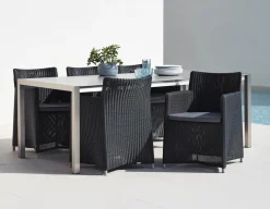 Cane-line Diamond Stol m/hynde - Graphite/Grey