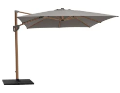 Cane-line Hyde, Hængeparasol, Tilt, 3 x 3 m, Taupe, Trælook