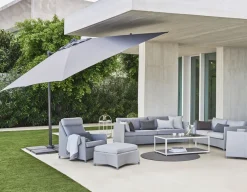 Cane-line Hyde, Hængeparasol, Tilt, 3 x 3 m, Dusty White