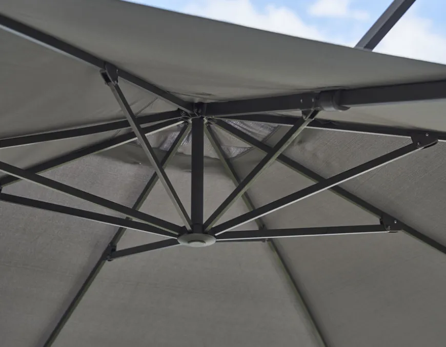 Cane-line Hyde, Hængeparasol, Tilt, 3 x 3 m, Dusty White