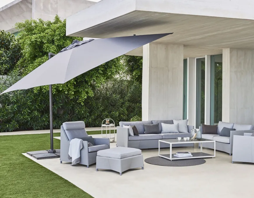 Cane-line Hyde, Hængeparasol, Tilt, 3 x 3 m, Antracit grey