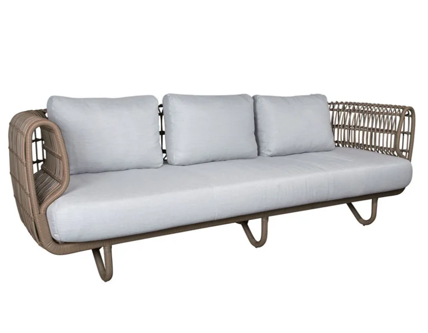 Cane-line Nest 3 pers. sofa m/hynder
