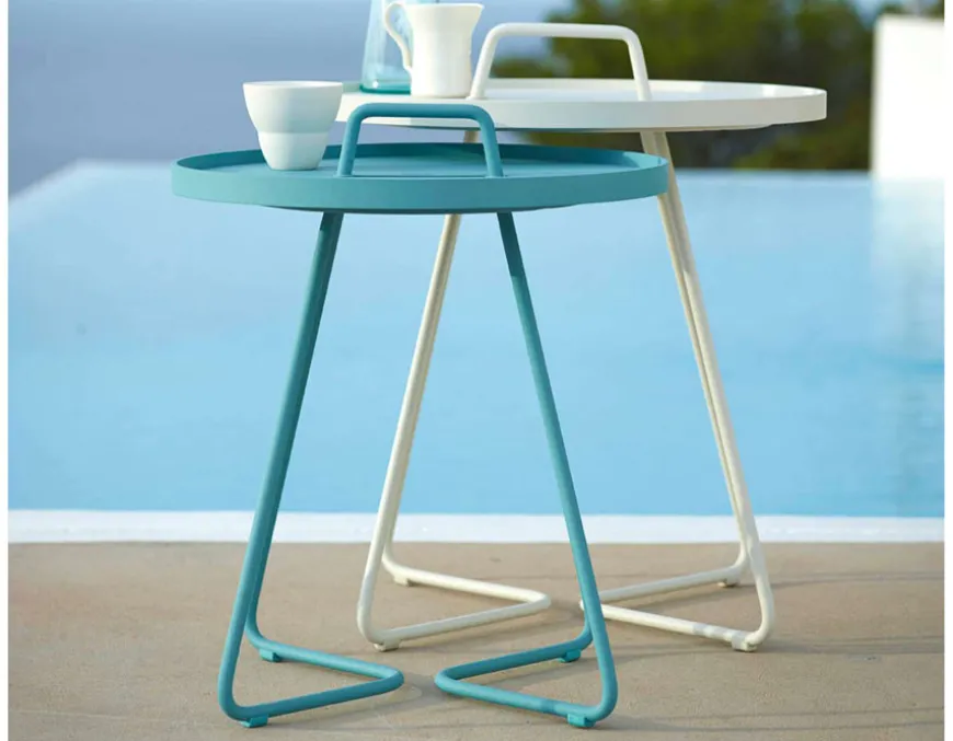Cane-line On-the-move sidebord, Lille, Aqua