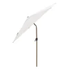 Cane-line Sunshade Parasol, Ø 3 meter, m/tilt, m/stok i trælook, Dusty White