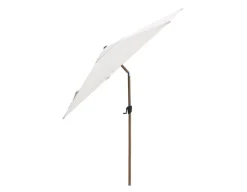 Cane-line Sunshade Parasol, Ø 3 meter, m/tilt, m/stok i trælook, Dusty White