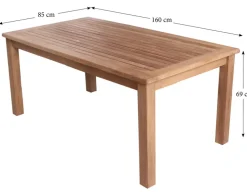 Colorado Teak Diningbord - 85x160 cm