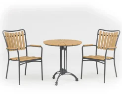 DaneLine Adam Cafésæt - Nonwood - Ø70 cm - Grå