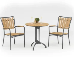 DaneLine Adam Cafésæt - Nonwood - Ø70 cm - Grå