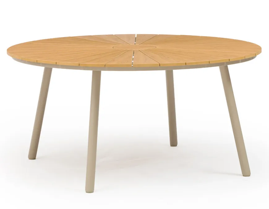 DaneLine Adam Havebord - Nonwood - Ø150 cm - Latte