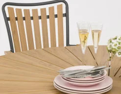 DaneLine Adam Havebord - Nonwood - Ø130 cm - Grå