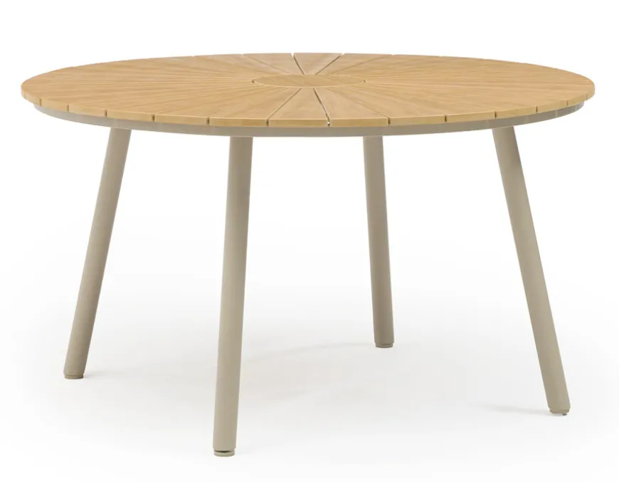 DaneLine Adam Havebord - Nonwood - Ø130 cm - Latte