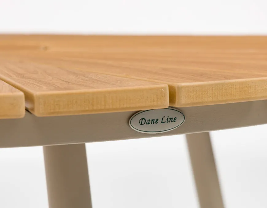 DaneLine Adam Havebord - Nonwood - Ø110 cm - Latte