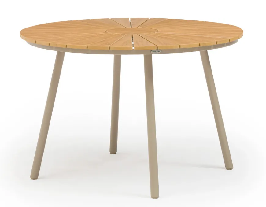DaneLine Adam Havebord - Nonwood - Ø110 cm - Latte