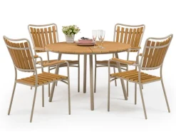 DaneLine Adam Havebord - Nonwood - Ø110 cm - Latte