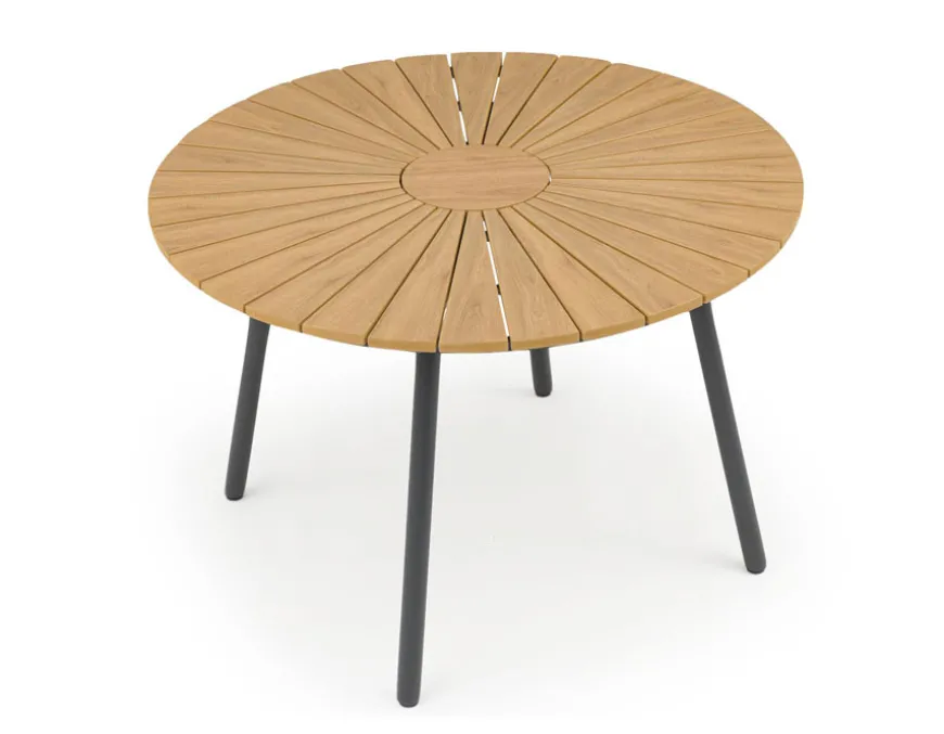 DaneLine Adam Havebord - Nonwood - Ø110 cm - Grå