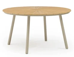 DaneLine Adam Havemøbelsæt - Nonwood - Ø130 cm - Latte
