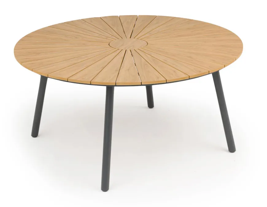 DaneLine Adam Havemøbelsæt - Nonwood - Ø130 cm - Grå