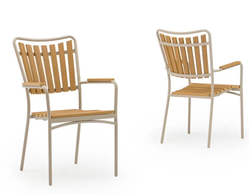 DaneLine Adam Havemøbelsæt - Nonwood - Ø110 cm - Latte