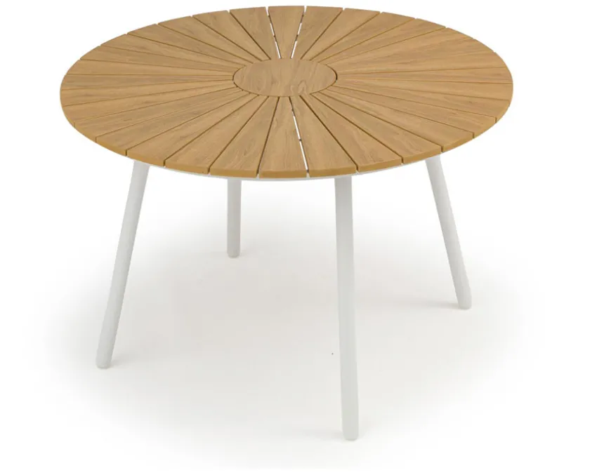 DaneLine Adam Havemøbelsæt - Nonwood - Ø110 cm - Hvid