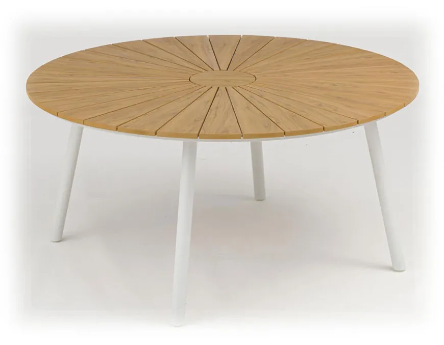 DaneLine Adam Havemøbelsæt - Nonwood - Ø150 cm - Hvid