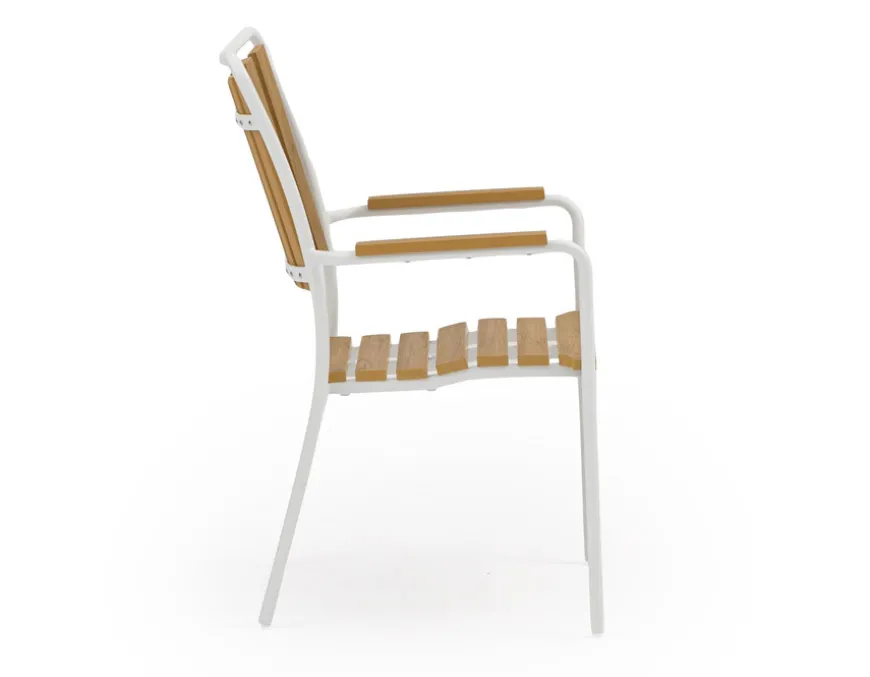 DaneLine Adam Havemøbelsæt - Nonwood - Ø150 cm - Hvid