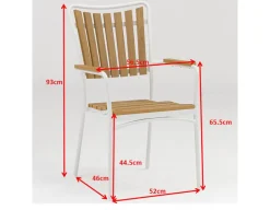 DaneLine Adam Stabelstol - Nonwood - Hvid