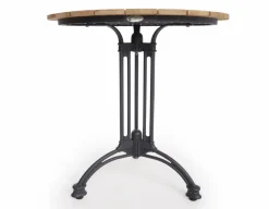 DaneLine Eva Teak Cafébord - Ø70 cm - Grå