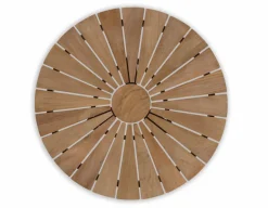 DaneLine Eva Teak Cafébord - Ø70 cm - Grå
