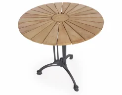 DaneLine Eva Teak Cafébord - Ø70 cm - Grå
